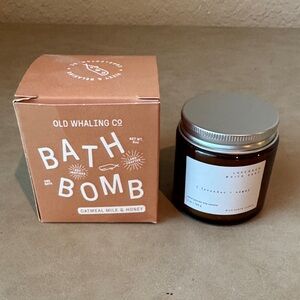 Oatmeal Milk & Honey Bath Bomb and Lavender and Sage Soy Candle